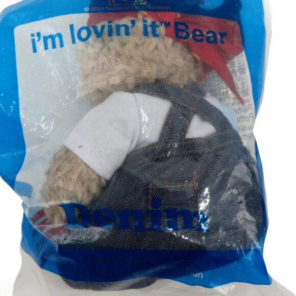 MCDONALD'S I'm Lovin' It Bear Denim Edition New in Packaging Vintage - Picture 6 of 8